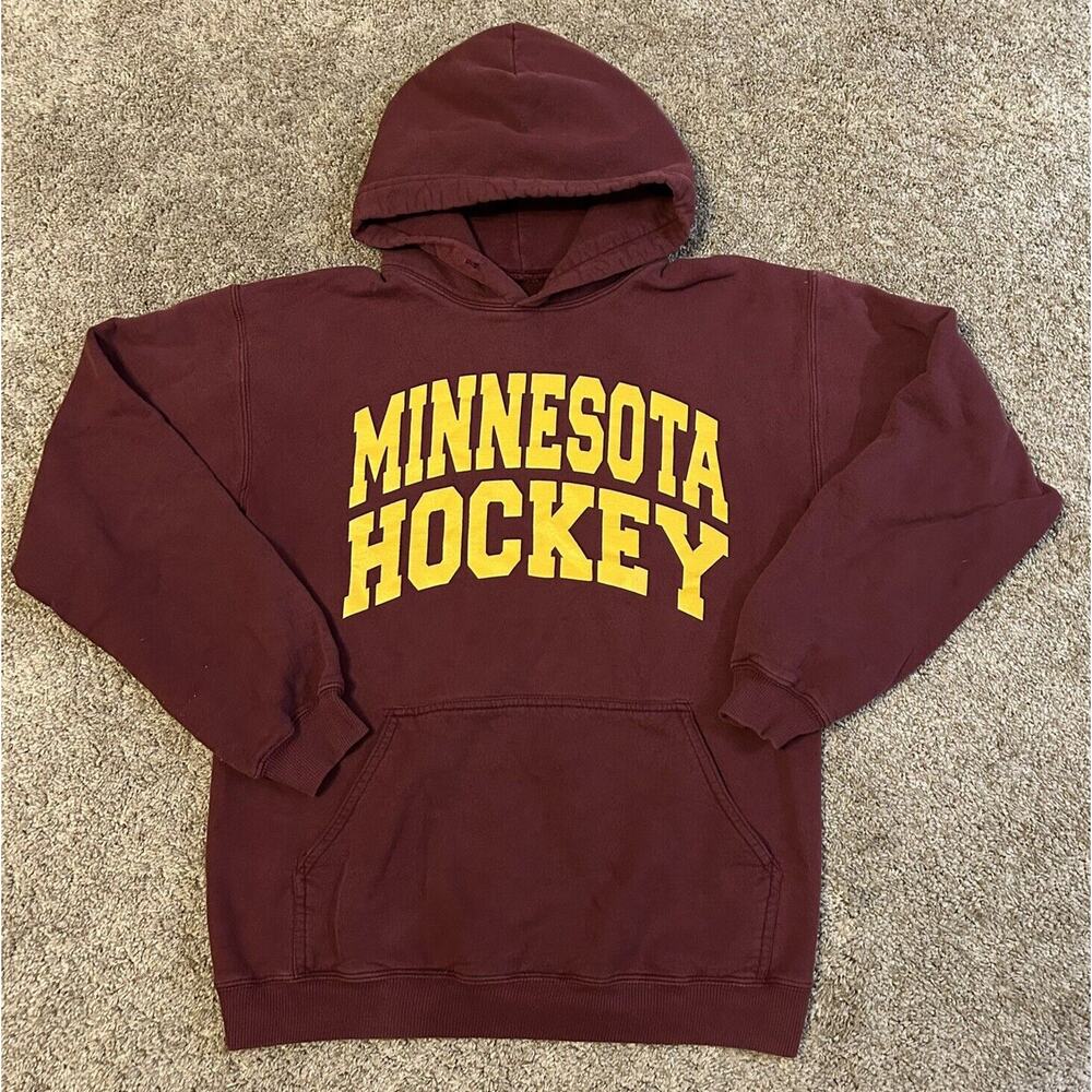 VTG Minnesota Gophers Hockey Sweater Adult Small S Hooded Sweatshirt Hoodie